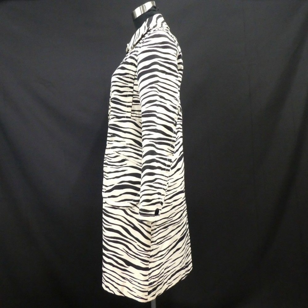 Vintage MARC JACOBS Zebra snap button trench coat - Picture 3 of 8